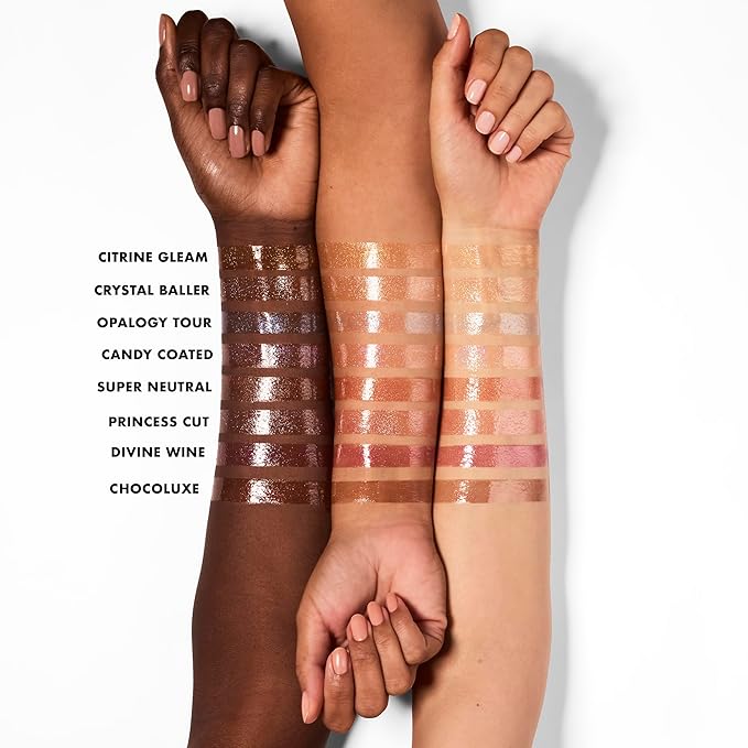 e.l.f. Glow Reviver Lip Oil, Nourishing and Hydrating with High-Shine Glimmer Finish & Sheer Wash Of Color, Minty Scent, Non-Sticky, Vegan & Cruelty-free, Opal-ogy Tour