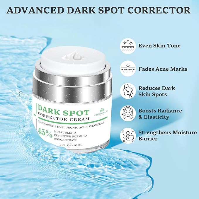 Dark Spot Remover for Face and Body: Dark Spot Corrector Cream, Melasma, Freckle, Sun Spot, Age Spot Remover with Niacinamide and Vitamin C - 1.7 Fl Oz