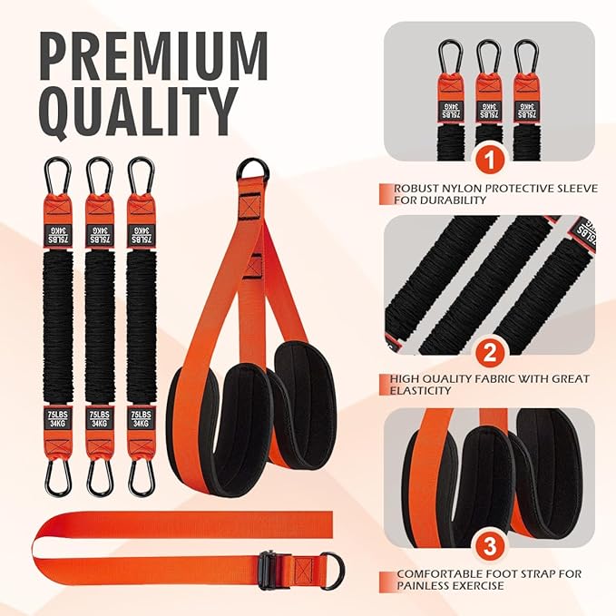 LEEKEY Resistance Bands, Exercise Bands,Pull Up Assist Bands - Bands for Working Out,Band for Men and Women Fitness Training, Physical Therapy,Home Workouts
