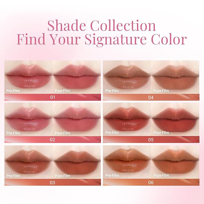 CARSLAN Stay Locked Lip Tint, Quick-Dry Long Lasting Transfer Proof Matte Lip Stain, Moisturizing Glow-Boosting Lightweight Lipstick (01)