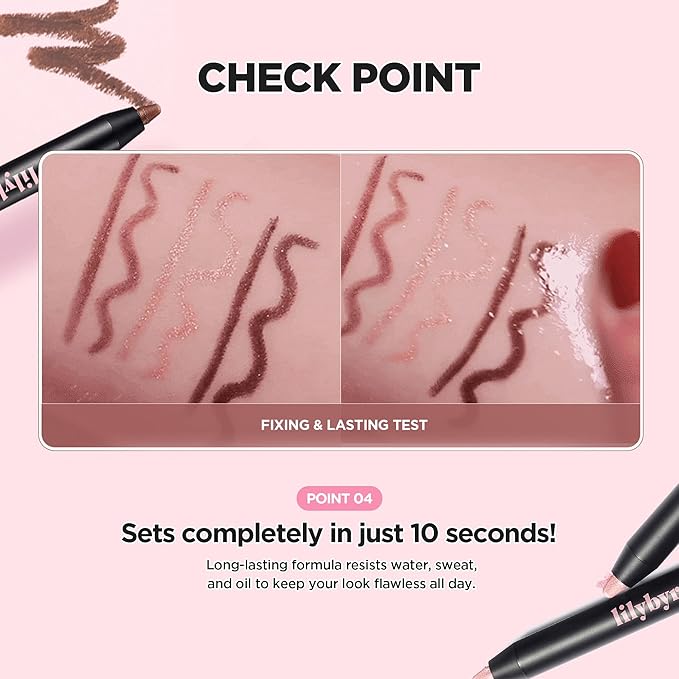 lilybyred Starry Eyes Am9 to Pm9 Gel Eyeliner | Korean Gel Eyeliner, Intense Color Payoff, Creamy Formula, Easy Blending, Built-in Sharpener, Smudge-Proof, Long-Lasting, 0.017 oz. (18 Hazy Brown)