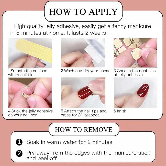 Nail Adhesive Tabs, Sticky Tabs for Nails, Strong Nail Glue for Press On Nails, Waterproof Stickers (25 Sheets (600 pcs))