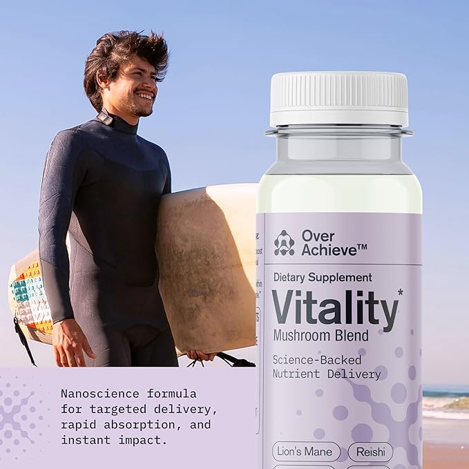 Supplement Variety Pack with Advanced Nanoscience Technology, 3 Pack, Stress Calming Relax Drink, Sleep Aid Drink, Mushroom Supplement Drink, 2 oz Shot