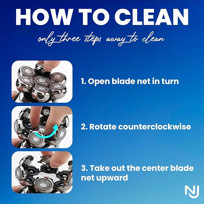 Head Shavers for Bald Men Electric Razor for Men 7D Floating Razor Rechargeable LED Display Head Shaver Face Body Ear Nose Trimmers Cordless Portable IPX7 Waterproof Wet Dry Shaving Grooming Kit