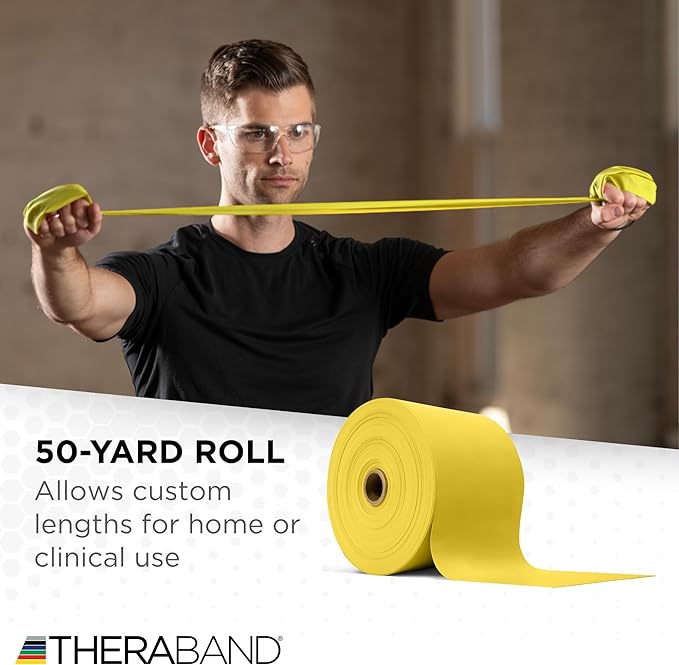 THERABAND Resistance Band, Special Heavy, 50-Yard Roll, Elastic Band for Exercise