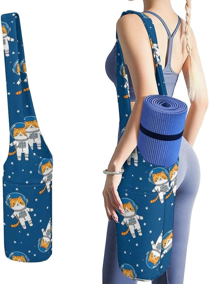 Stylish Yoga Mat Bag for Women Exercise Mat Holder with Shoulder Strap Yoga Mats Totes Sports Storage Bag