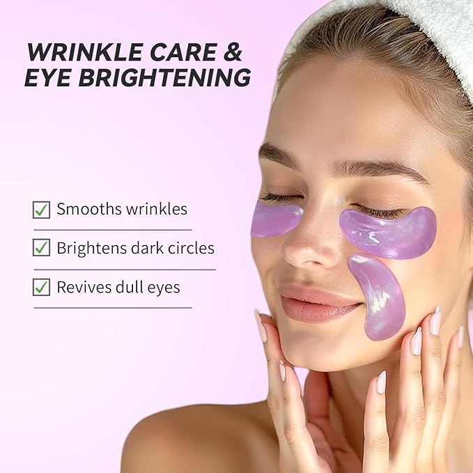 Maskiss Retinol Under Eye Patches (24 Pairs), Purple Eye Masks for Dark Circles, Puffy Eyes & Wrinkles, Firming Collagen Eye Patches, Vegan Cruelty-Free Skincare Gifts for Her