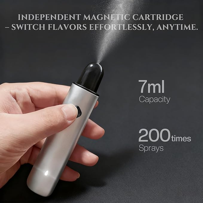 Smart Rechargeable Oral Spray For Bad Breath Portable Fresh Breath Mist Device Mint Flavor, Refillable Design for Daily Refreshing Use