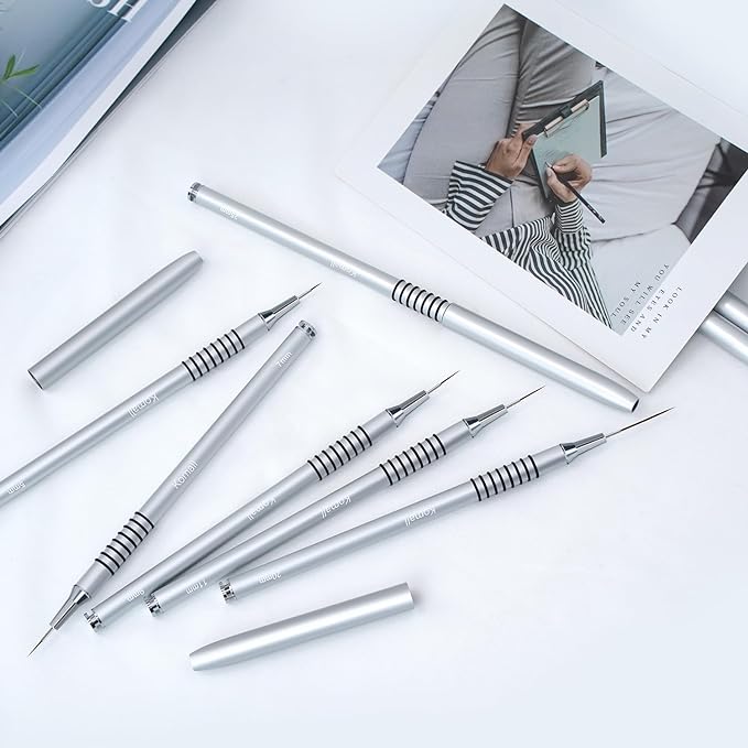 Nail art liner brushes, 6pcs