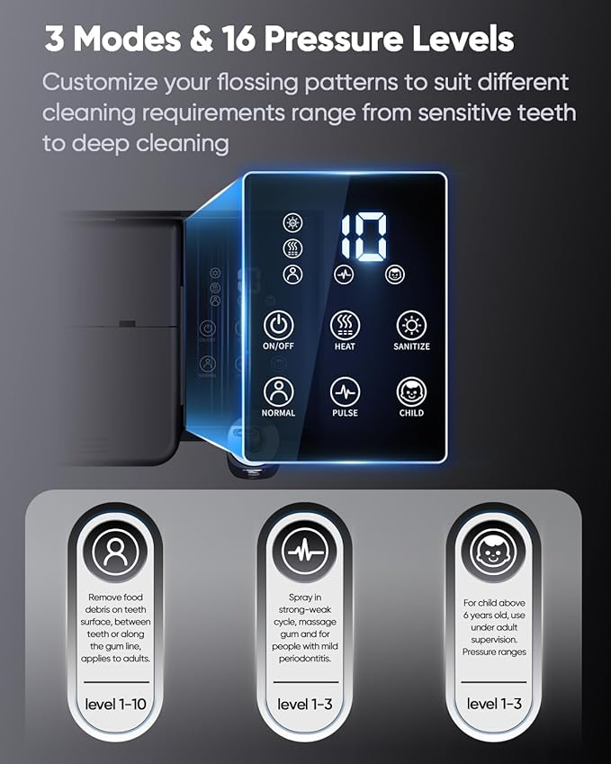 MySmile LP233 Pro Electric Water Flosser Graphite Grey and LP221 Cordless Water Flosser Pearl White Combo