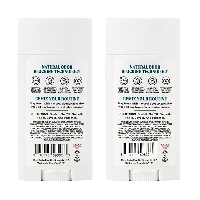 JUKEBOX Natural Deodorant for Women–Sky Blue Malibu & Island in the Sun Scents, Multi Pack-Aluminum-Free, No Baking Soda, No Harsh Chemicals, Odor Blocking Technology-a Dr. Squatch Brand-2.65oz,2 Pack