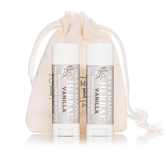 Soothing Natural Vanilla Lip Balm, Beeswax Fragrance