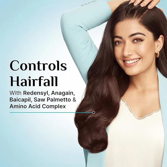Pilgrim Redensyl & Anagain Hair Fall Control Shampoo with Korean Black Rice | Strengthening Shampoo for Men & Women | Helps Reduce Hair Fall & Improve Thickness | 6.76 Fl Oz (200ml)