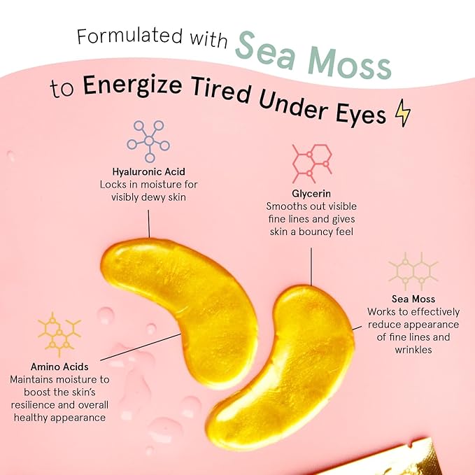 grace & stella Award Winning Under Eye Mask - Birthday Gifts for Women - Gel Eye Patches for Dark Circles, Puffy Eyes, Wrinkles, Undereye Bags - Gifts for Teen Girls Vegan Self Care (48 Pairs, Gold)