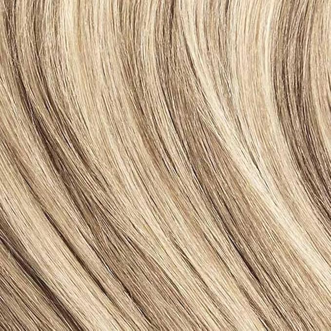 Luxy 100% Remy Human Hair Extensions for Thin Hair Thinning Hair Fill-Ins – 6 Seamless Wefts Multi-Dimensional Color Blend - Natural-Looking Volume & Coverage 95 grams 20" Dimensional Cream Blonde