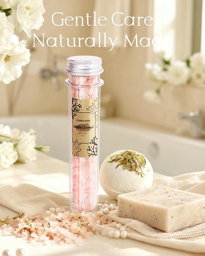 Coralogo Natural Spa Gift Baskets - Natural Pampering Spa Set, Self-Care Get Well Soon Basket,Thank You Gifts, Unique 11pcs Gift Set for Women Wife Mom Her Birthday Valentines Day Mothers Day