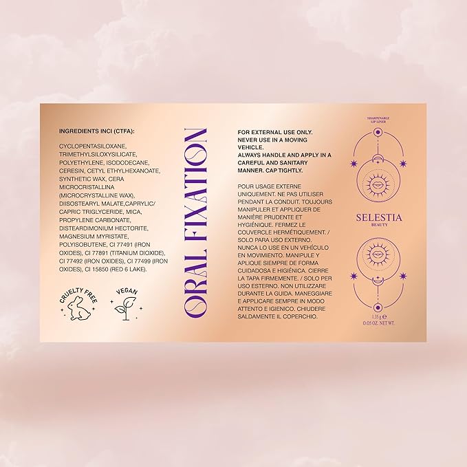 Long-Lasting & Waterproof Lip Liner Pencil – Oral Fixation – Precision Application with Sharpenable Tip (KINKY)