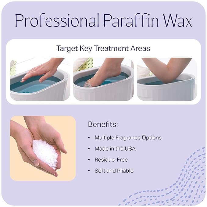 Therabath Paraffin Wax Refill - Thermotherapy - For Hands, Feet, Body - Deeply Hydrates - Made in USA, 6 lb. Rose Petal