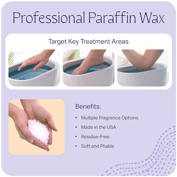 Therabath Paraffin Wax Refill - Thermotherapy - Use to Relieve Arthritis Discomfort, Stiff Muscles, & Dry Skin - For Hands, Feet, Body - Deeply Hydrates & Protects - Made in USA, 6 lb. PeachE