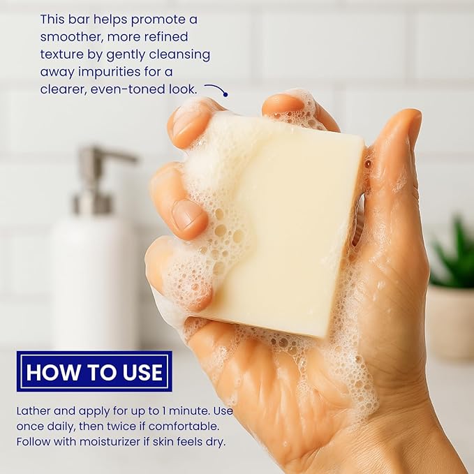 Relumins Original Glutathione Exfoliating Soap - Deep-Cleansing Face & Body Bar with Antioxidants for Clearer, Radiant, and Clean Skin – For Normal to Oily Skin - 120g x 3 Bars