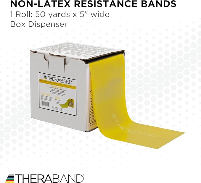 THERABAND Resistance Band, Special Heavy, 50-Yard Roll, Elastic Band for Exercise