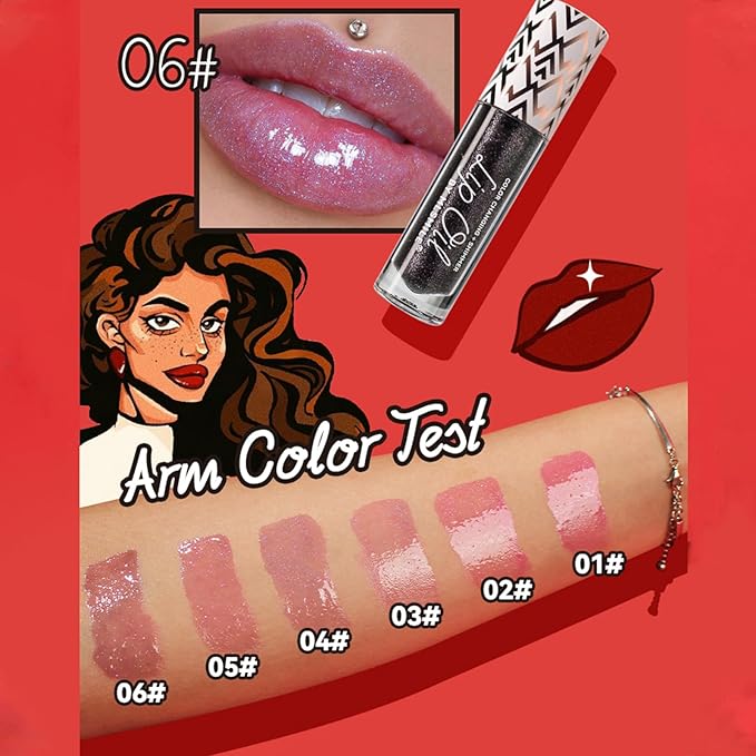 Boss Up Color Changing Lip Oil, Shimmering Temperature Lip