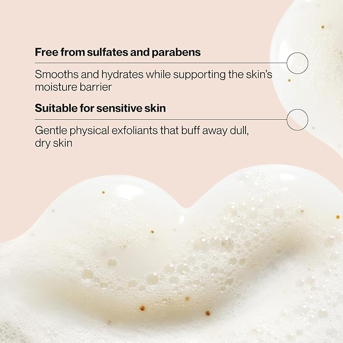 Suave Pistachio Cream Exfoliating Body Wash & Scrub with Glycerin & Vitamin E, Sulfate-Free Hydrating Cleanser for Soft, Smooth Skin, 6 Count, 18 FL OZ EA