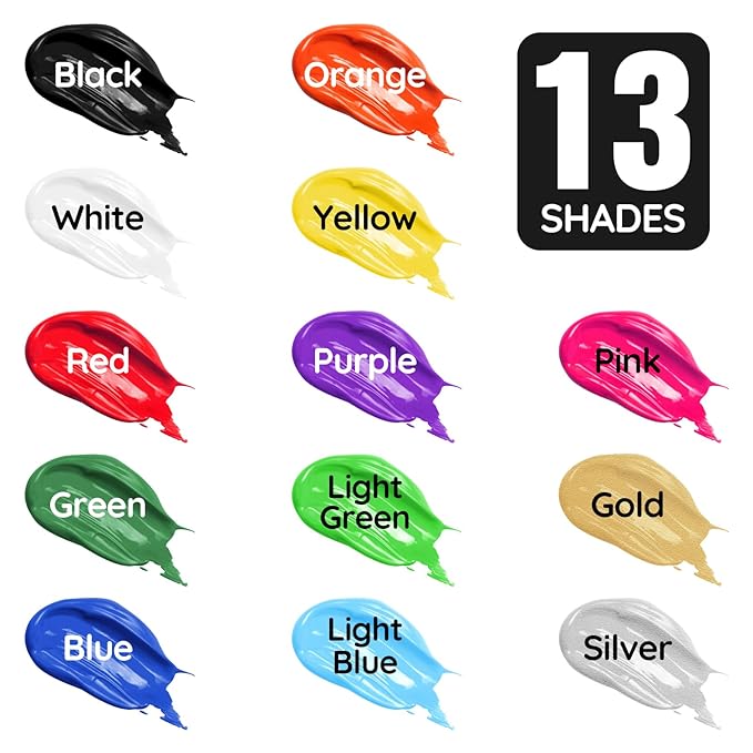 Golden Face Body Paint - Professional Water-Based Non-Toxic Body Painting for Metallic Halloween SFX Cosplay, Full Coverage Washable Paint for Costume Party Carnival Stage Performance