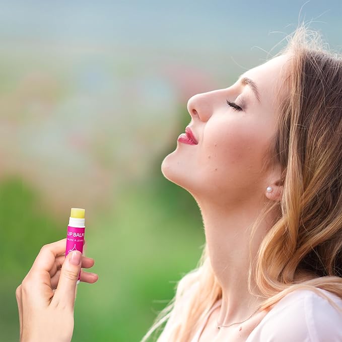 Floral Lip Balm Collection, Vegan Lip Lips,