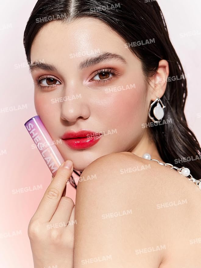 SHEGLAM Mirror Kiss High-Shine Lipstick Silky Jelly Texture Hydrated&Smooth Lip Gloss-Main Character