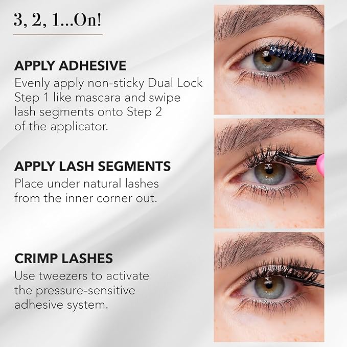 Pro Lash SoftWear Professionally Styled Lash Clusters - Seamless, Lightweight Lashes - 7-Day Cluster Eyelash Extensions - Waterproof Lashes Clusters - 3 Sets - Volume Luxe XL No. 12 Black