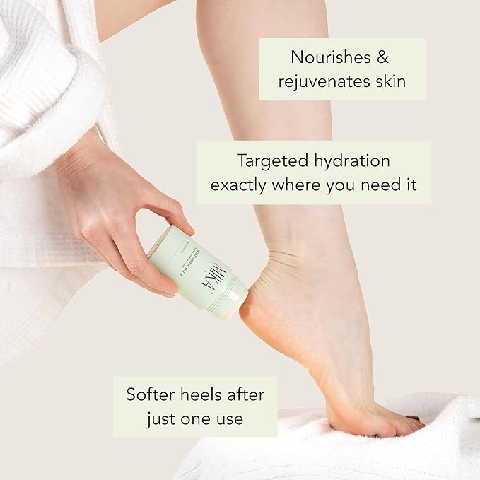 Urea Foot Balm Stick for Cracked Heel Treatment - 2.5oz Cracked Heel Balm Stick & Foot Moisturizer for Dry Cracked Feet - Softens & Exfoliates Skin - Paraben & Phthalate Free