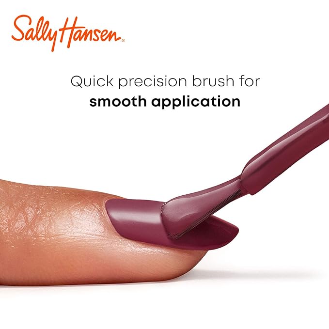 Sally Hansen Miracle Gel Salon Quality Nail Polish | Gel-Like Formula, Two-Step System, No UV Light Needed, Long Lasting | Opaque, Glossy | 474 Can't Beet Royalty | Rich Burgundy Nail Color