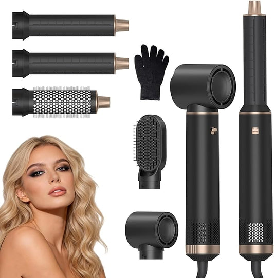 5 in 1 Blow Dryer Brush Ionic Hot Air Styler Hair Dryer Brush Blow Dryer Set Air Curling Wrap Style
