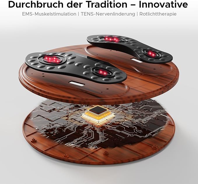 EMS Foot Massager with Infrared Therapy for Neuropathy & Pain Relief – FSA Eligible HSA Electric Muscle & Nerve Stimulator for Feet & Calves, Blood Circulation Booster, Plantar Fasciitis Relief