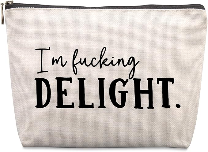 Lcoanriut Funny Gag Gifts for Women Travel Cosmetic Bag, Funny Gifts for Friends Christmas Farewell Friendship Gifts for Women Friends Sister Coworkers Travel Makeup Bags