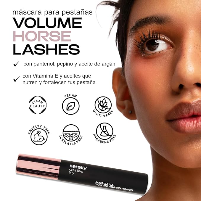 SARELLY Mascara Kit + Eye Makeup Remover | Waterproof Volume & Gentle Removal | Vegan & Cruelty-Free | 3-pack