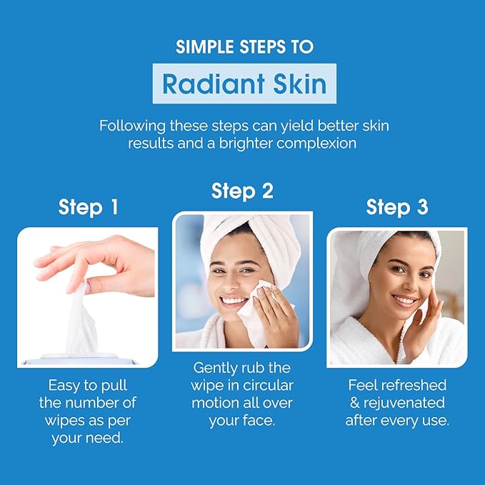 Hyaluronic Acid & Ceramide Face Wipes – Dermatologist Tested, Anti-Aging, Korean Skin Care – Removes Makeup, Deep Hydration, Strengthens Skin Barrier – Vegan, Clean Beauty – 60 Count