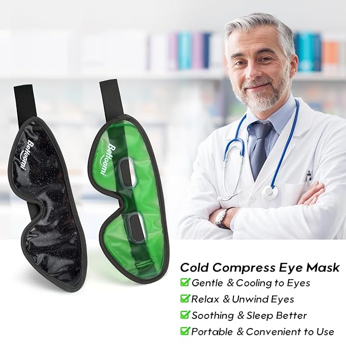 Cooling eye mask, gel eye