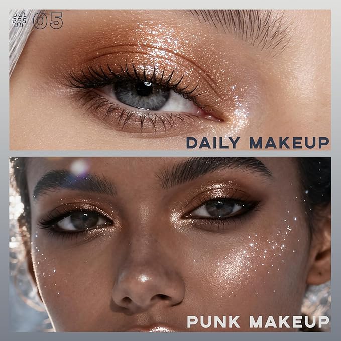 Light Brown Eyeshadow Palette, Glitter Neutral Taupe Brown Eye Shadow for Older Women Waterproof LongLasting Shimmer Metallic Nude Eyeshadow Makeup