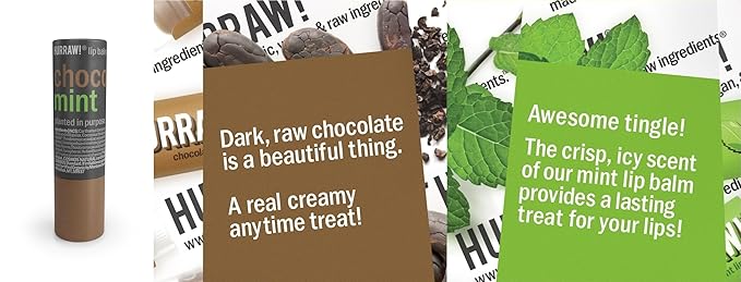 Hurraw! Chocolate & Mint Lip Balm,