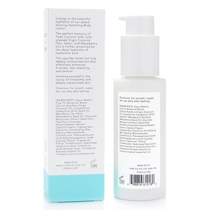 PURE FIJI Hydrating Body Lotion Travel Size, White Gingerlily (3oz/90ml)
