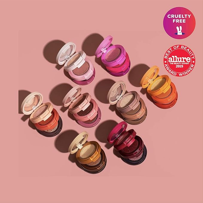 Kaja Beauty Bento Collection - Bouncy Eyeshadow Trio | Peach Orange Tones, Travel Size, 02 Orange Blossom, 2019 Allure Best of Beauty Award, 0.03 Oz