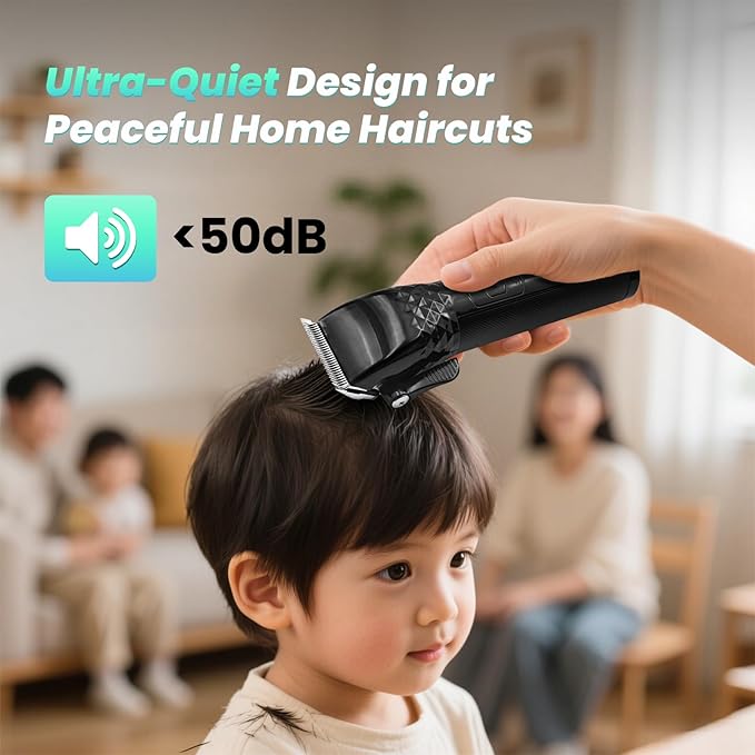 Soonsell Hair Clippers for Men,Professional Barber Clippers and Trimmer Set,Mens Cordless Hair Clipper for Barber,T-Blade Trimmer Set