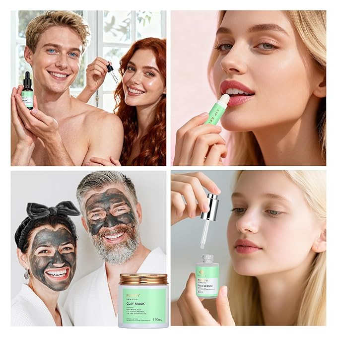 30pcs Valentines Day Gifts for Men & Women, Facial Skin Care Set & Spa Ki, Self-Care Relaxation Gift, Skin Care Collection, Tea Tree Essential Oil, Serum, Dad, Mother's Day, Christmas, Birthday