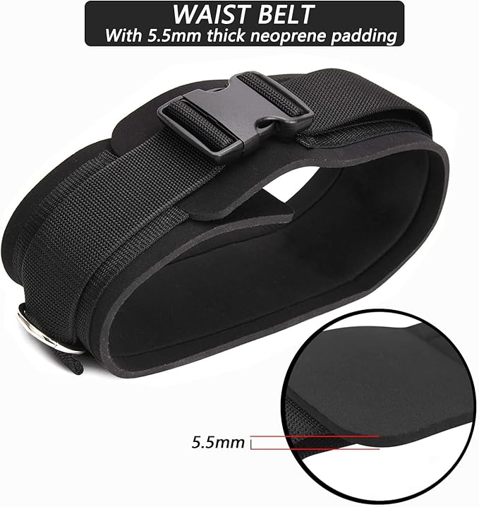 Adjustable Waist Belt Soft Neoprene Padded Belt 2 Movable