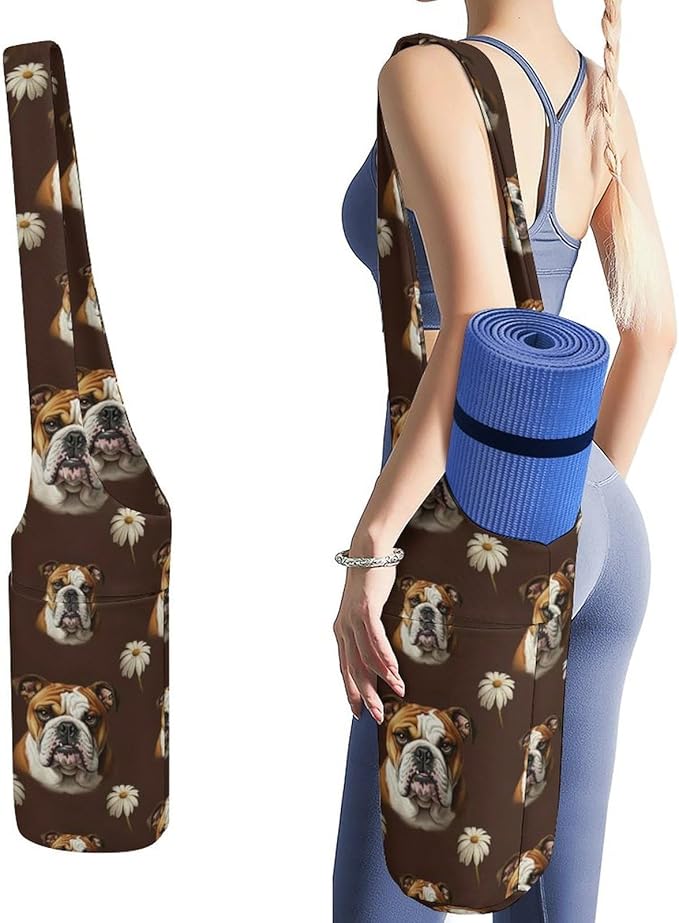 Portable Single Shoulder Yoga Mat Bag Carrier with Pocket Spacious Storage for Yoga Gym Fitness
