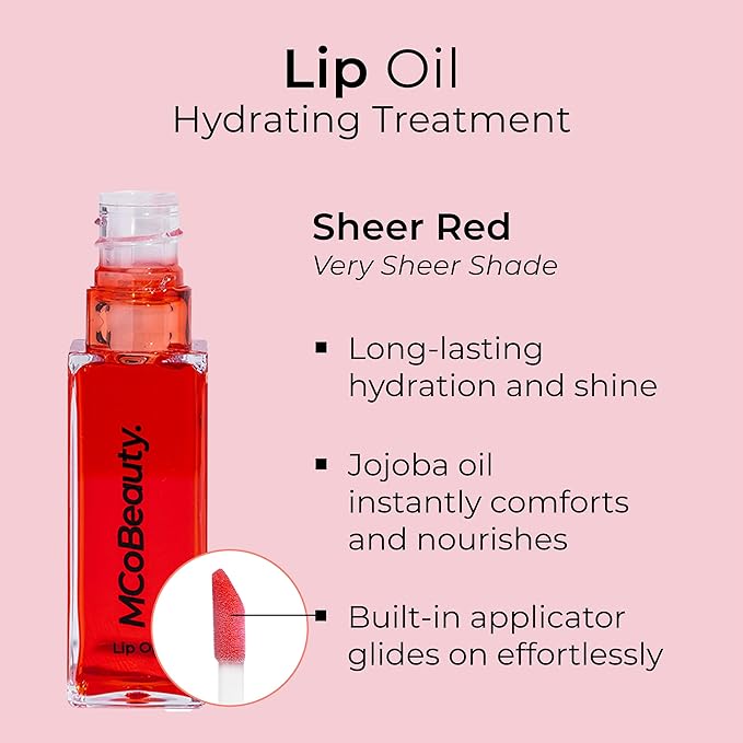 MCoBeauty Lip Oil Hydrating Treatment, Sheer Cruelty