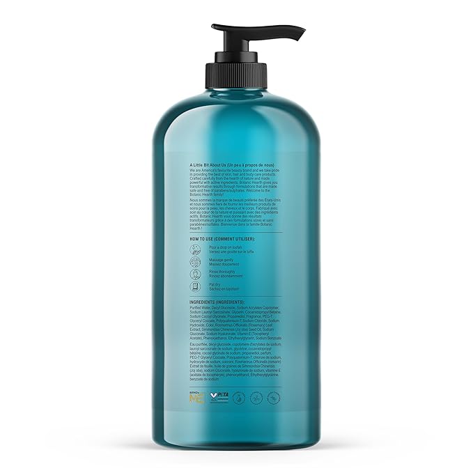 Botanic Hearth Jojoba & Hyaluronic Acid Body Wash – Moisturizing Shower Gel with Shea Butter & Sweet Almond Oil, For Softer Smoother Skin, For Women & Men – 16 fl oz