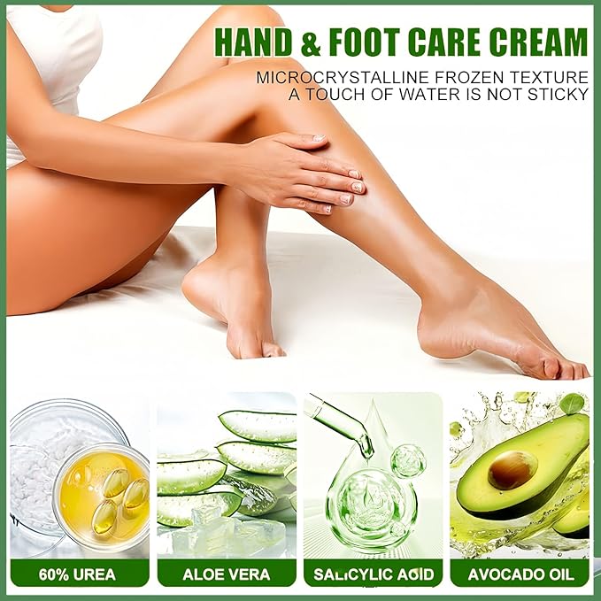 Urea Heel Balm Stick for Feet and Hands,3Pcs Moisturizing Heel Balm for Dry Cracked Feet, Hydrating Stick for Foot & Hands, For Women & Men, Travel Size(Peach, Urea and Honey)